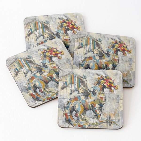Item preview, Abstract Geometric Dragon Artwork designed and sold by Printpix.