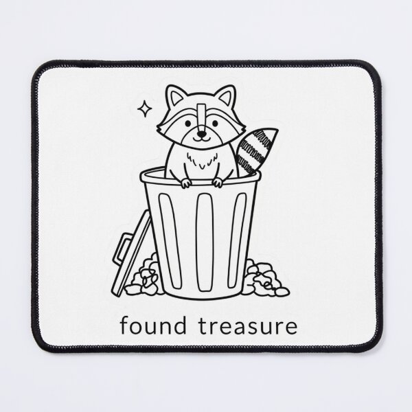 Item preview, Funny Raccoon Trash Panda Sticker – Found Treasure Meme Animal designed and sold by MongOficial.