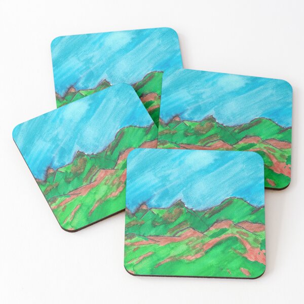 Item preview, Clear Blue Day — Realistic Nature Watercolor Scene designed and sold by Jganger.