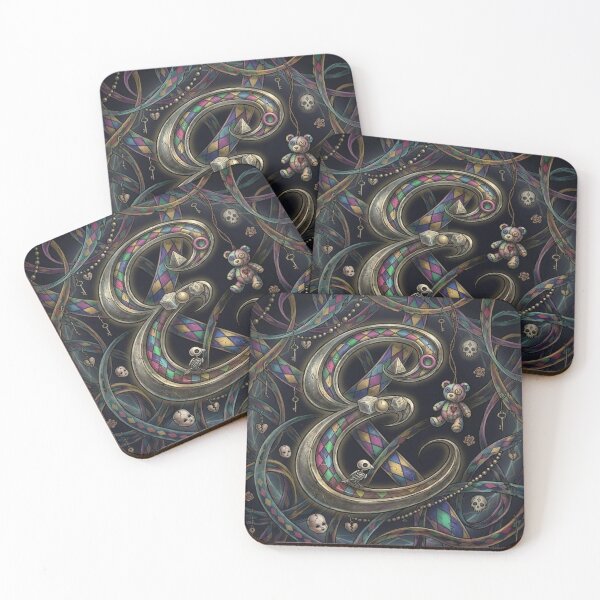 Item preview, Harlequin Gothic Letter E Charmscape designed and sold by Ecosetereos.