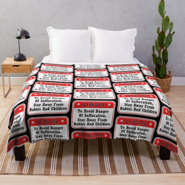 Item preview, BEWARE:  To Avoid Danger Of Suffocation, Stay Away From Babies And Children - funny warning signs designed and sold by DesignsFromTW-S.