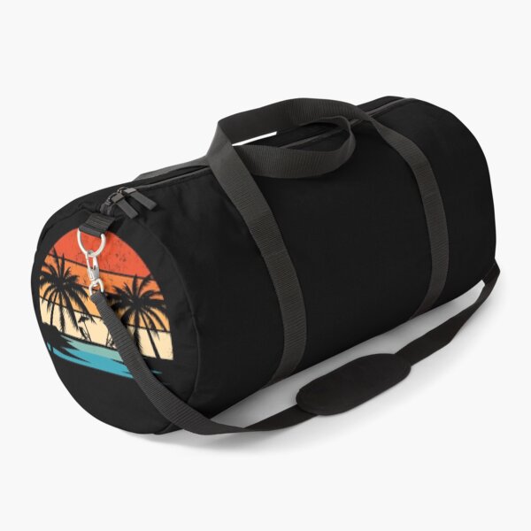 Item preview, Coucher de soleil tropical rétro – Illustration de palmiers et de voiliers vintage designed and sold by Wawan35200.