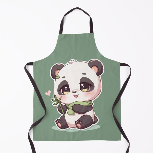Item preview, Cute Kawaii Panda With Bamboo – Adorable Chibi Panda designed and sold by a1qualityd.