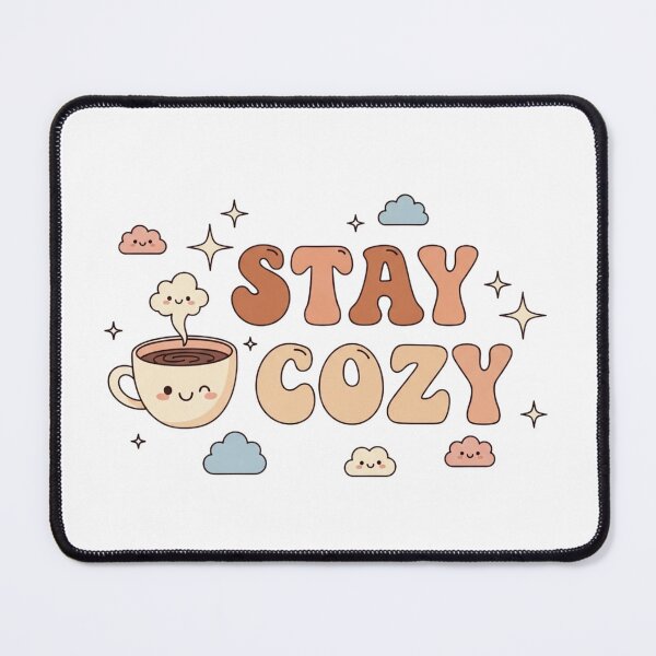 Item preview, Stay Cozy Aesthetic Coffee Sticker – Cute Cozy Lifestyle Design designed and sold by MongOficial.