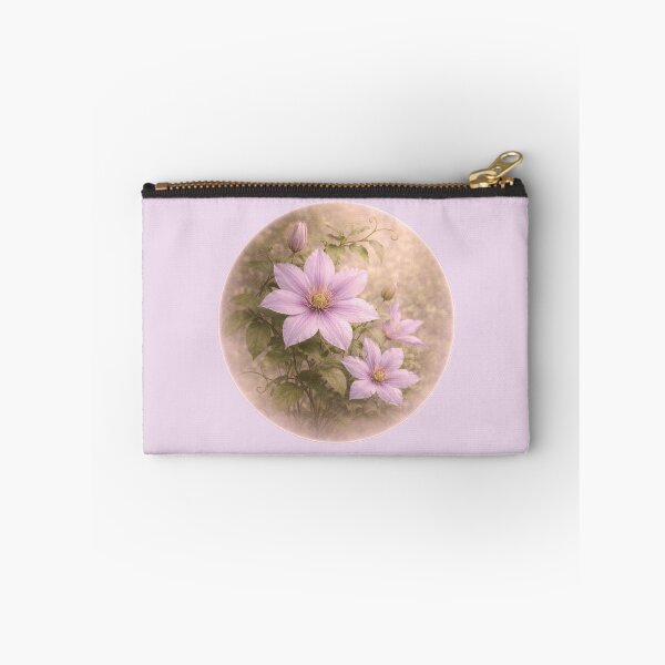 Item preview, Climbing Clematis Blossom – Graceful Floral Portrait designed and sold by TheJoyfulPen.