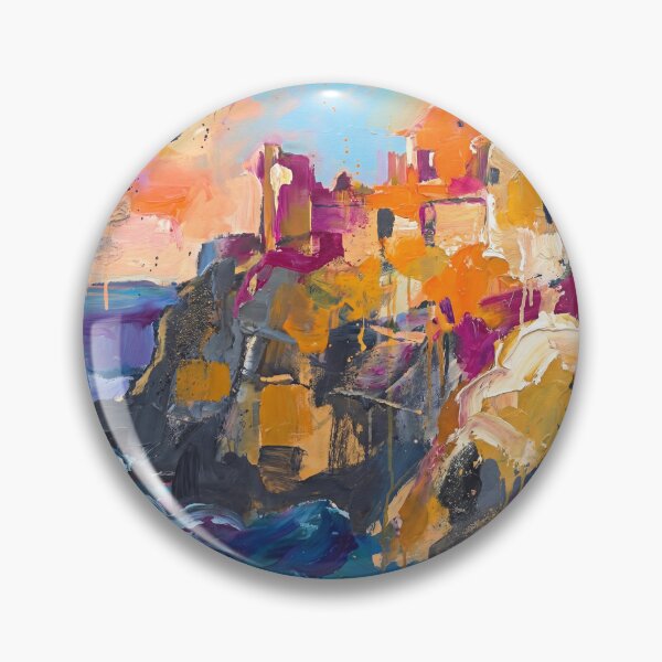 Item preview, Dunluce Castle Abstract – Colourful Northern Ireland North Coast Art designed and sold by Printpix.