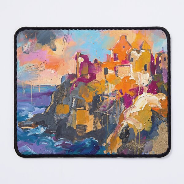 Item preview, Dunluce Castle Abstract – Colourful Northern Ireland North Coast Art designed and sold by Printpix.