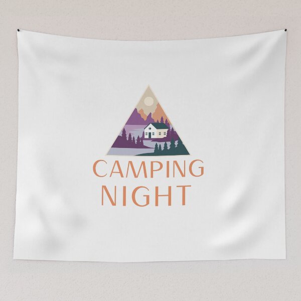 Item preview, camping night designed and sold by Vernisefrancois.