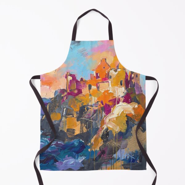 Item preview, Dunluce Castle Abstract – Colourful Northern Ireland North Coast Art designed and sold by Printpix.