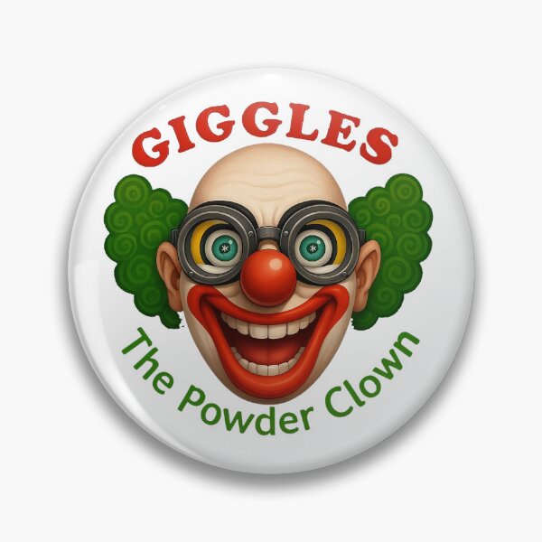 Item preview, Scary Giggles the Powder Clown Face Shot designed and sold by Mapsynergy.