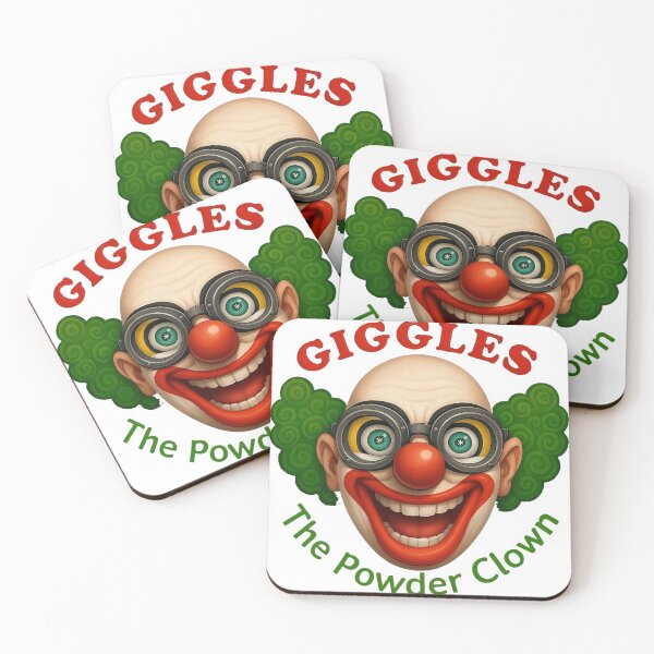 Item preview, Scary Giggles the Powder Clown Face Shot designed and sold by Mapsynergy.