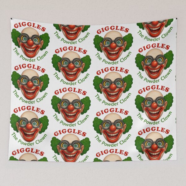 Item preview, Scary Giggles the Powder Clown Face Shot designed and sold by Mapsynergy.