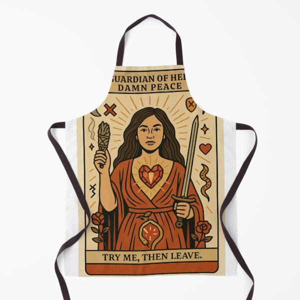 Item preview, The Guardian of Her Own Damn Peace — Divine Boundary Tarot designed and sold by Little Truths.