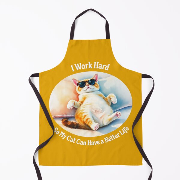Item preview, I Work Hard Funny Cat designed and sold by Sachie's Studio.