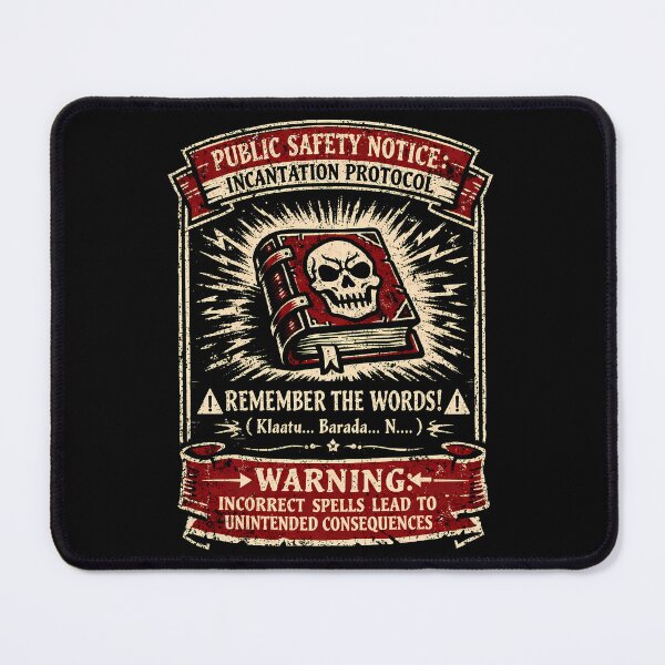 Item preview, Incantation Safety Notice Remember the Words Graphic designed and sold by agearb.