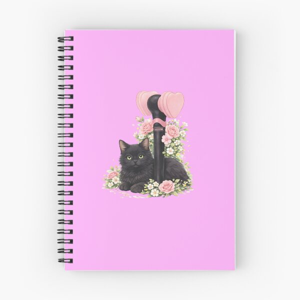 Item preview, Blackpink Lightstick Floral Cat – Kpop Blink Aesthetic Illustration designed and sold by Vh7Studio.