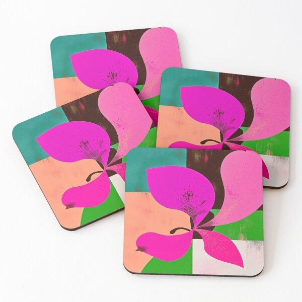 Item preview, Vibrant Pink Art Deco Floral Bloom designed and sold by joycrysstudio.