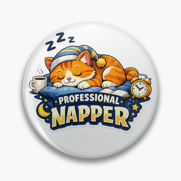 Item preview, Cute Sleeping Cat Professional Napper Funny Design designed and sold by Wolf Creator.