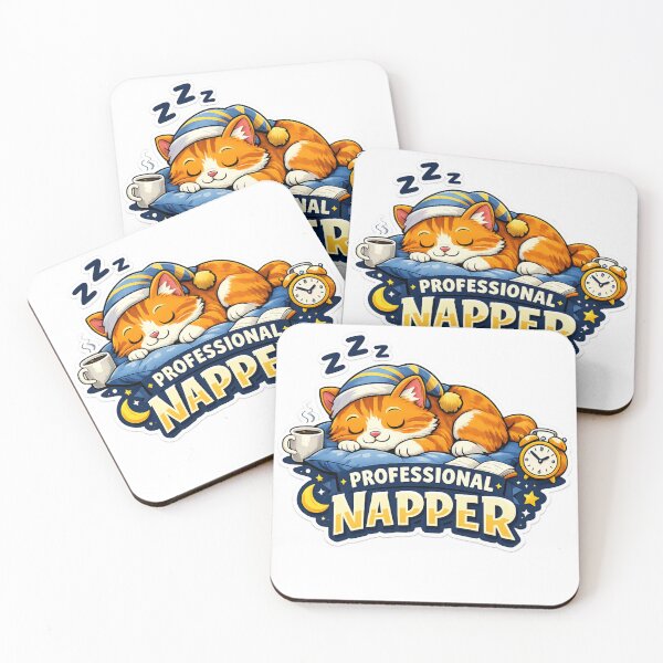 Item preview, Cute Sleeping Cat Professional Napper Funny Design designed and sold by Wolf Creator.