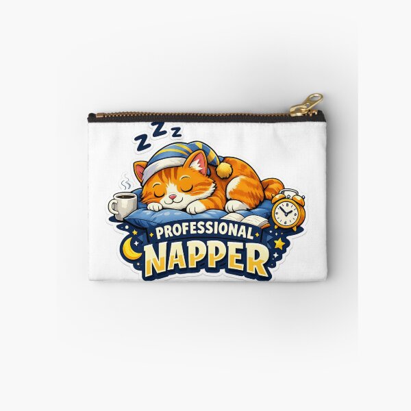 Item preview, Cute Sleeping Cat Professional Napper Funny Design designed and sold by Wolf Creator.