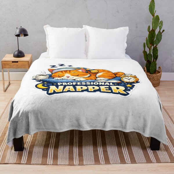 Item preview, Cute Sleeping Cat Professional Napper Funny Design designed and sold by Wolf Creator.
