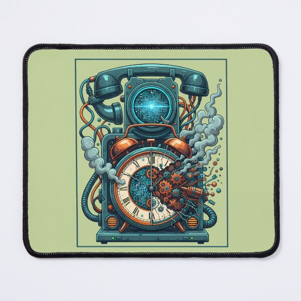 Item preview, Steampunk Time Machine - Retro Cyberpunk Clockwork designed and sold by Valeriia_Isaieva.