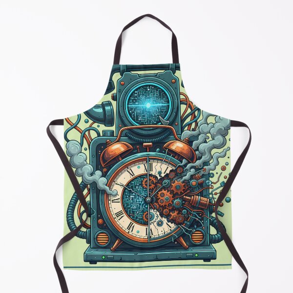 Item preview, Steampunk Time Machine - Retro Cyberpunk Clockwork designed and sold by Valeriia_Isaieva.