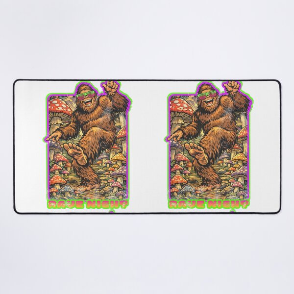 Item preview, Retro Bigfoot Rave — Neon Shutter Shades, Mushroom Forest designed and sold by Nacho Average Designs.