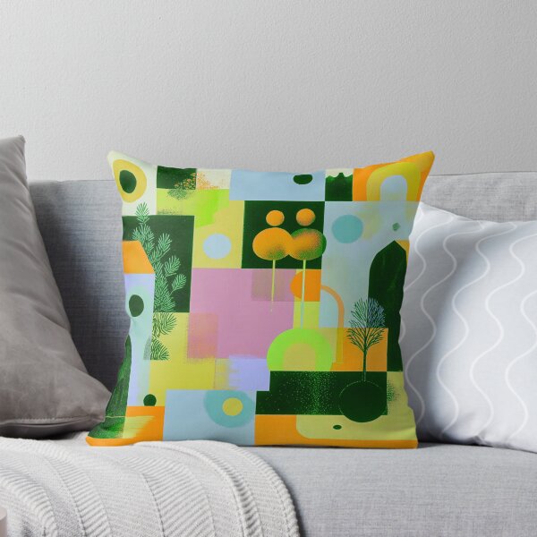 Item preview, Art Deco Botanical Landscape Illustration designed and sold by joycrysstudio.
