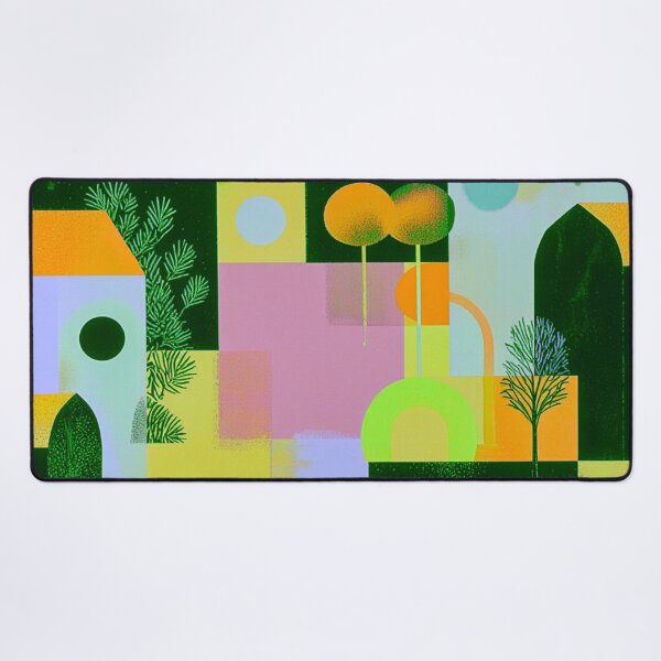 Item preview, Art Deco Botanical Landscape Illustration designed and sold by joycrysstudio.