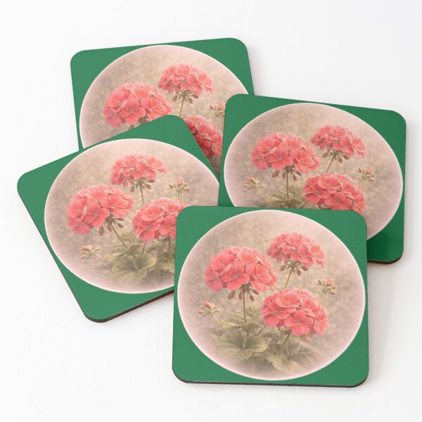 Item preview, Garden Geranium Bloom – Cheerful Floral Portrait designed and sold by TheJoyfulPen.