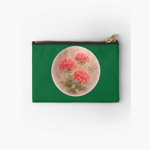 Item preview, Garden Geranium Bloom – Cheerful Floral Portrait designed and sold by TheJoyfulPen.
