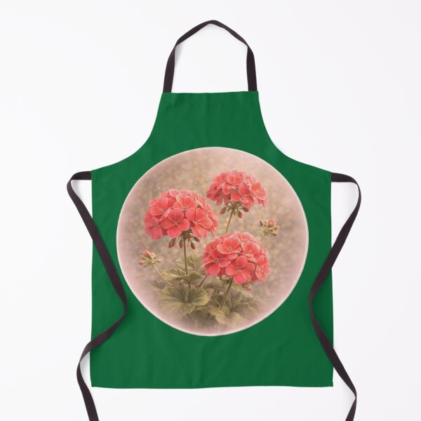 Item preview, Garden Geranium Bloom – Cheerful Floral Portrait designed and sold by TheJoyfulPen.