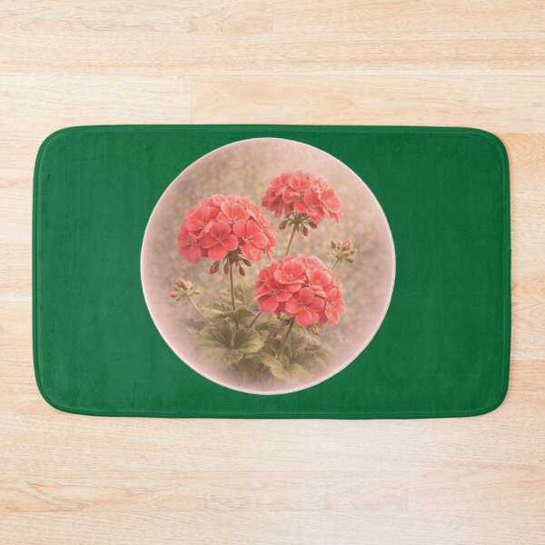 Item preview, Garden Geranium Bloom – Cheerful Floral Portrait designed and sold by TheJoyfulPen.