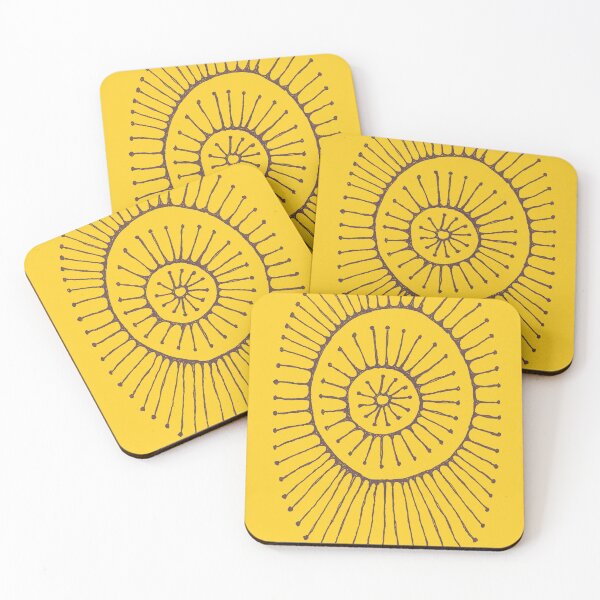 Item preview, ORBIT YELLOW & BLACK designed and sold by KolbStudios.