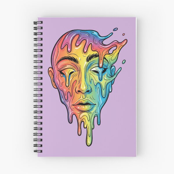 Item preview, Melting Rainbow Face - Psychedelic Surreal Street Art designed and sold by Valeriia_Isaieva.