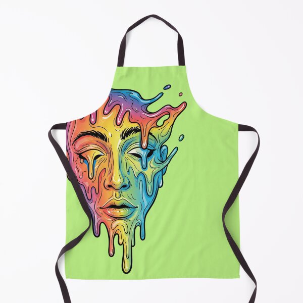 Item preview, Melting Rainbow Face - Psychedelic Surreal Street Art designed and sold by Valeriia_Isaieva.
