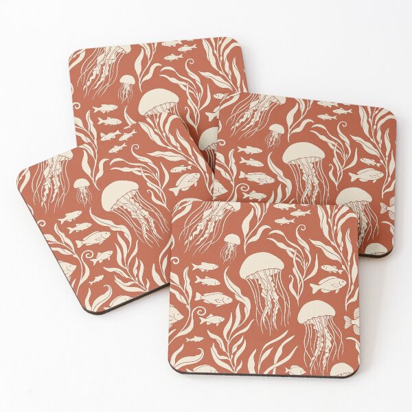 Item preview, Marine World with Jellyfish, Algae, and Fish designed and sold by Ciervo Primavera.