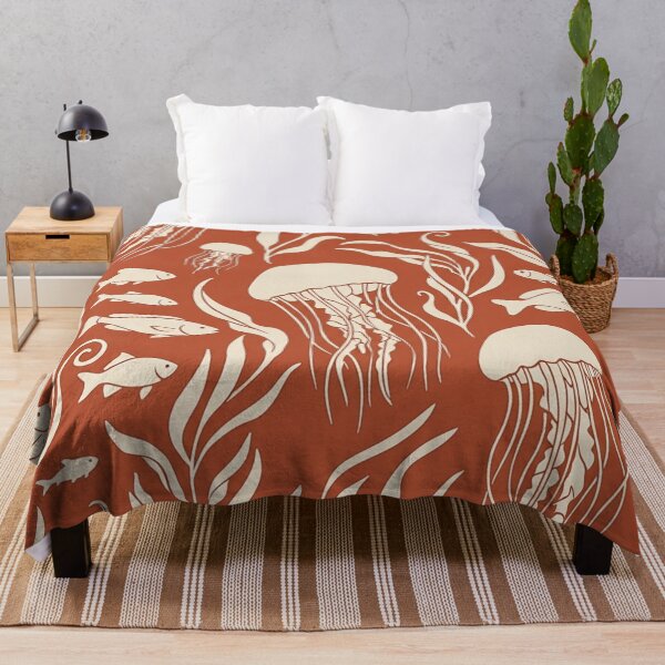Item preview, Marine World with Jellyfish, Algae, and Fish designed and sold by Ciervo Primavera.