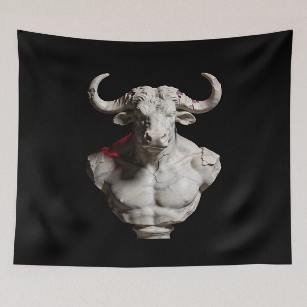 Item preview, Minotaur Titan – Greek Mythology Warriorminotaur designed and sold by Marble Void.