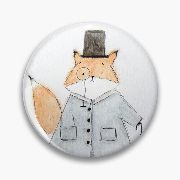 Item preview, Haversham J. Foxx, Esq. | Funny Fox in Top Hat and Monocle designed and sold by AngelaMarieArt.