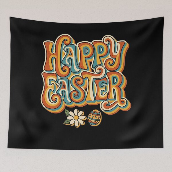 Item preview, Happy Easter Retro Groovy 70s Vintage designed and sold by zbox1.