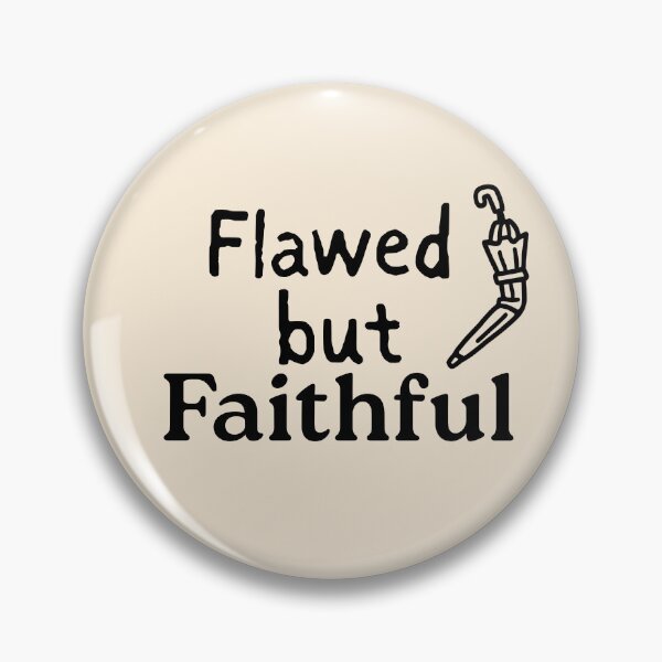 Item preview, Flawed But Faithful Retro Christian Aesthetic designed and sold by StillTrustingCo.