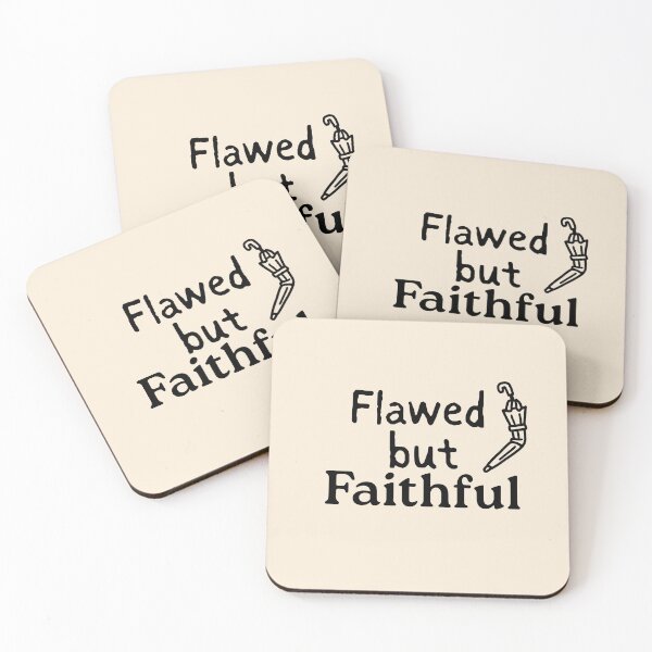 Item preview, Flawed But Faithful Retro Christian Aesthetic designed and sold by StillTrustingCo.