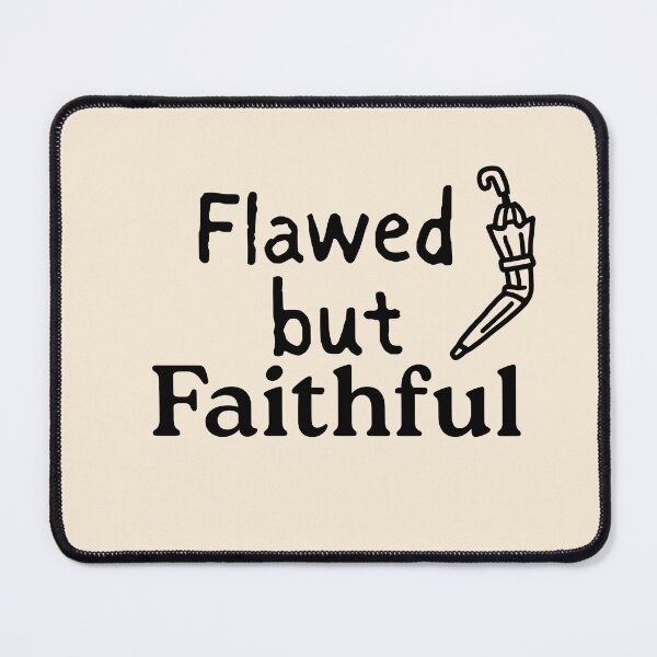 Item preview, Flawed But Faithful Retro Christian Aesthetic designed and sold by StillTrustingCo.