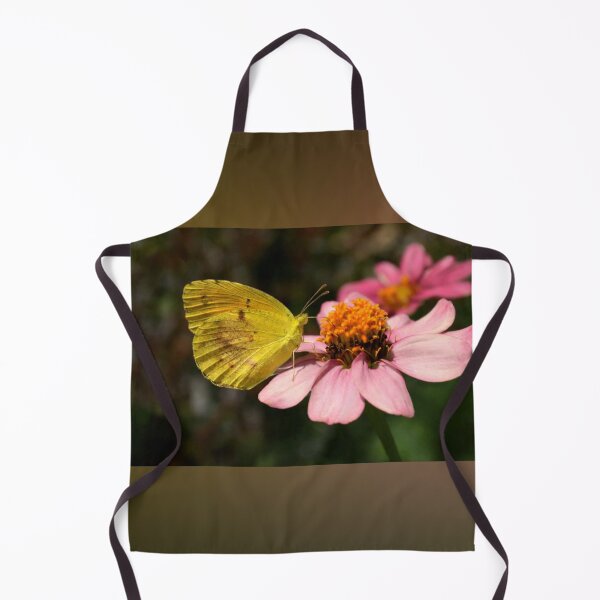 Item preview, Cloudless Sulphur Butterfly on Pink Zinnia Macro Photography designed and sold by Blossom-Breeze.