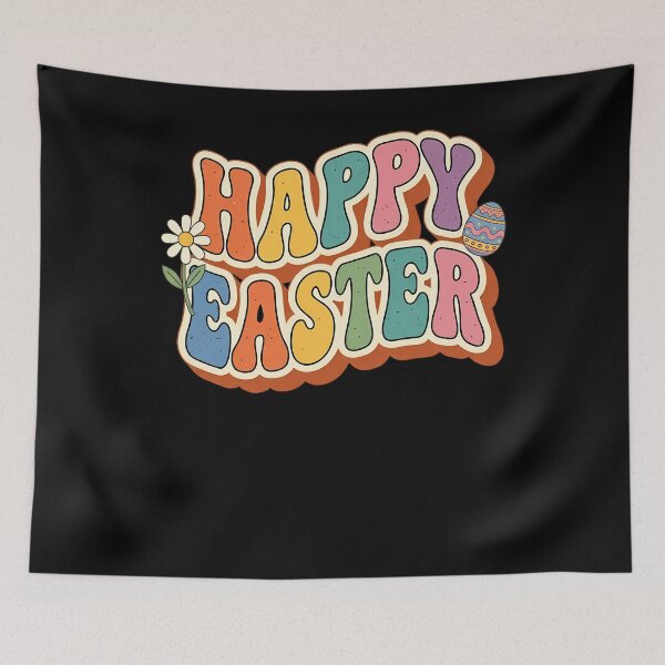 Item preview, Happy Easter Pastel Groovy Retro Aesthetic designed and sold by zbox1.