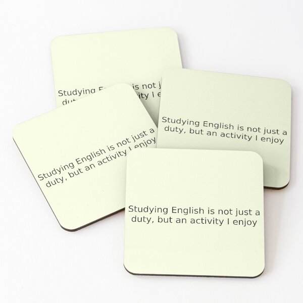 Item preview, Studying English is not just a duty, but an activity I enjoy designed and sold by English Learning.