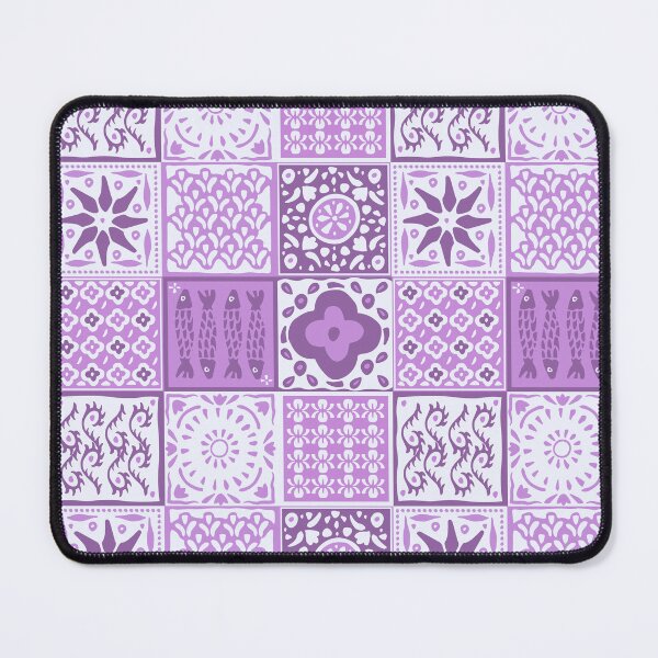 Item preview, Pink rustic mediterranean tile pattern designed and sold by Patternandflow.