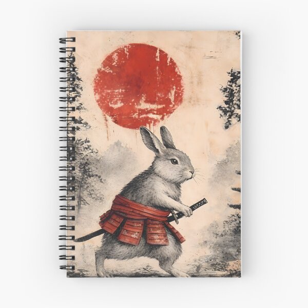 Item preview, Samurai Bunny Easter Vintage Japanese Warrior Rabbit Art designed and sold by JessArty ⭐⭐⭐⭐⭐.